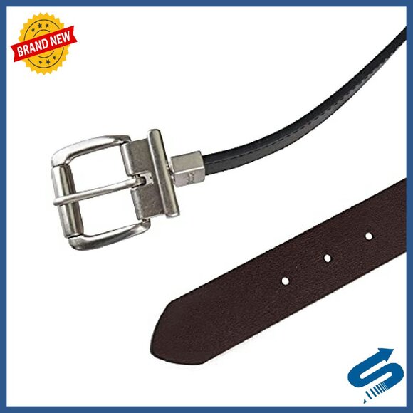 Reversible Casual Jean Belt, Durable Workwear, Adjustable Fit - Picture 5 of 8